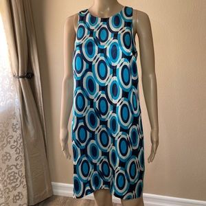 INC International Concepts Geometric Print Shift Dress. Size 4.